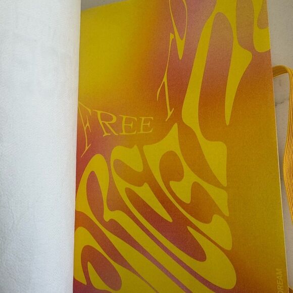 White Dream Journal with Yellow Elastic Band - Picture 4 of 4